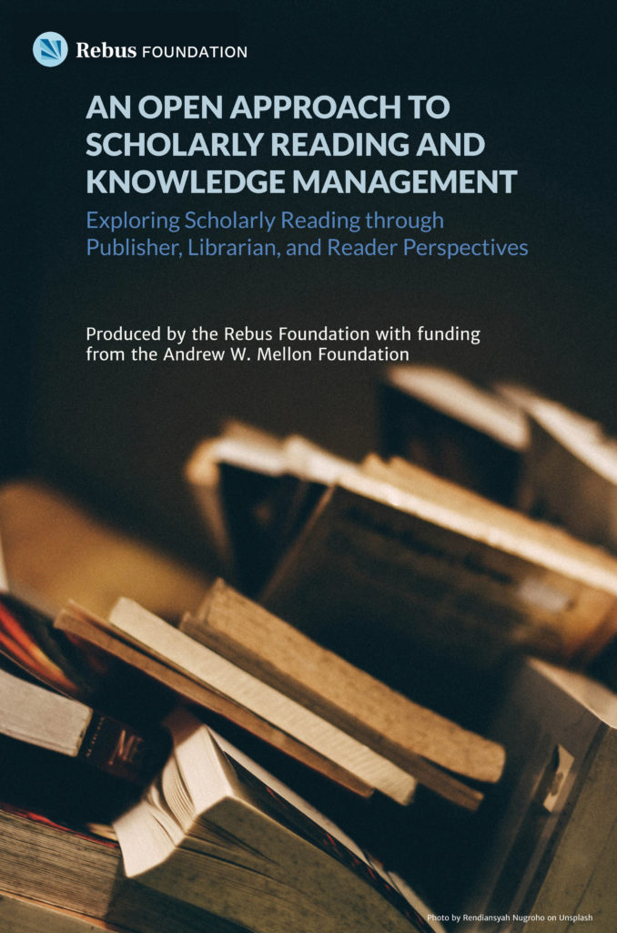 cover image of An Open Approach to Scholarly Reading and Knowledge Management