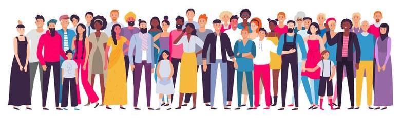 Illustration of a diverse community